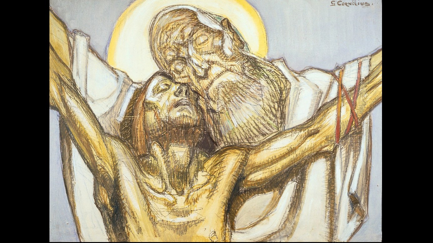 Dipinto di Jean-Georges Cornélius — Il mistero della croce